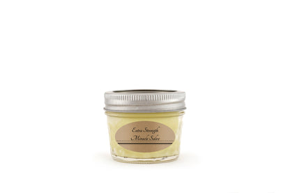Merry Jen’s Kitchen Extra Strength Miracle Salve, Front Labeled, four ounces 